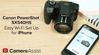 Connect your Canon PowerShot SX540HS to your iPhone via WiFi [upl. by Gaspar]