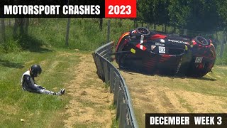 Motorsport Crashes 2023 December Week 3 [upl. by Ralleigh815]