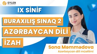 ✅❗️👉🏻27 OKTYABR BURAXILIŞ SINAQ 2 AZƏRBAYCAN DİLİ İZAH 9CU SİNİFSONA MƏMMƏDOVA [upl. by Anoid]