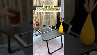 Mesa Escritorio PlegableAhorra EspacioMesa para computadora portátil para cama mesa multifuncional [upl. by Anicnarf140]