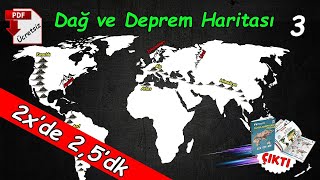 🔥KISANET🔥 Dağlar ve Depremler Dünya Harita Bilgisi Çalışması 🌍 Tyt Coğrafya 📌Kamp 3 [upl. by Cranston]