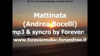 Andrea Bocelli  Mattinata  KARAOKE [upl. by Linehan]