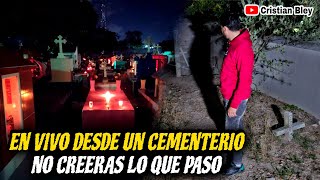 En Vivo en un Cementerio donde Presenciamos un Espíritu en Cámara [upl. by Dorsy]