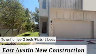 Stunning New Construction in East Austin Townhomes amp Flats Starting at 386K [upl. by Averyl155]