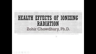 M45 Ionizing Radiation Health Effects [upl. by Lerraj]