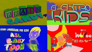 ELEKTRO KIDS  ASL BABY TOON  WOLFOO  BRAIN CANDY TV INTRO LOGO EFFECTS COMPILATIONS [upl. by Haras82]