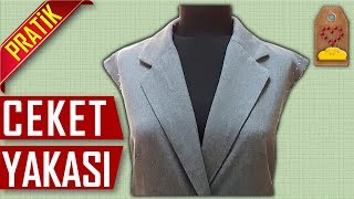 CEKET YAKASI NASIL YAPILIR  LADIES COAT COLLAR  Dikiş Hocam [upl. by Okikuy765]