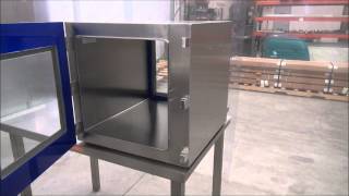 Wall mount bio design cleanroom passthrus from Clean Air Products [upl. by Aitsirk70]