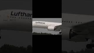 Lufthansa A350 landing at Munich Airport aviation munichairport planespotting avgeek [upl. by Analad]