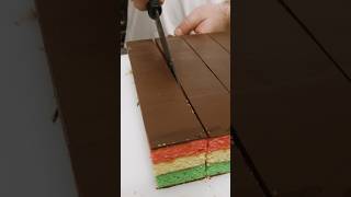 Ferrara makes 2000 lbs of Rainbow Cookies… EVERY DAY delish [upl. by Ahtivak730]