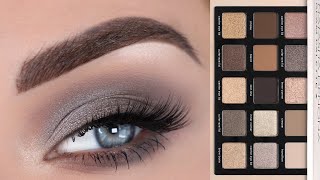 Natasha Denona Glam Palette  Gray Cool Toned Eyeshadow Tutorial  12 Days of Tutorials [upl. by Ellasal]