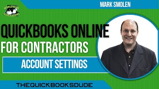 QuickBooks Online Contractor Account Settings [upl. by Trilbee]