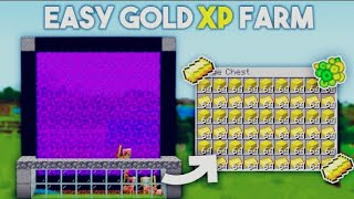 Minecraft Gold XP Farm 120121 Tutorial in Bedrock amp MCPE [upl. by Hiasi]