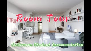 The Cheap Student Accommodation In Melbourne  Realm Caulfield Room Tour [upl. by Yezdnil741]