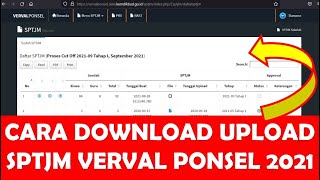 DAPODIK 2022  CARA DOWLOAD DAN UPLOAD SPTJM VERVAL PONSEL 2021 [upl. by Nrubyar]