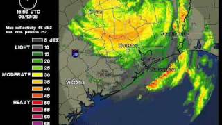 Hurricane Ike  Houston Doppler Radar TimeLapse [upl. by Nivalc]