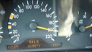 Mercedes E290 100200kmh top speed [upl. by Atiuqin]