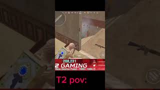 T2 Gaming VS Me 1V1 Fight  Classic Hacker  shorts bgmi pubgmobile lolzzzgamingjonathan [upl. by Hermes]