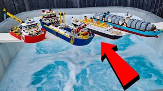 Will these lego boats float in a hot tub [upl. by Lolanthe]