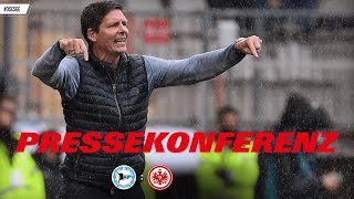 „Sind alle enttäuscht“ I Pressekonferenz nach Arminia Bielefeld  Eintracht Frankfurt [upl. by Godden]