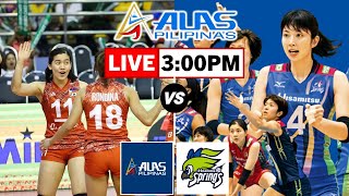 Alas Pilipinas vs Saga Hisamitshu  PNVF Womens Volleyball Friendly Live Scoreboard [upl. by Jasik]