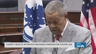 Fulton County chairman delivers remarks after DOJ releases horrific findings about jail [upl. by Drofnas]