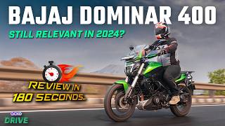 Bajaj Dominar 400  Pros And Cons In 180 Seconds [upl. by Eiderf]