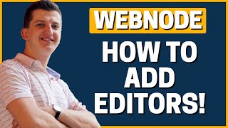 How To Add Editors In Webnode [upl. by Aical]