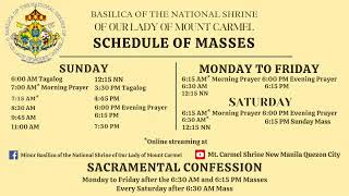 Mt Carmel Shrine Live Stream  Liturgical Services [upl. by Norab]