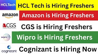 HCL Technologies is Hiring Freshers [upl. by Nuahsak]