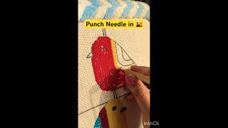 Punch Needle Crafting punchneedle punchneedle crafts embroidery viralvideo [upl. by Lawtun]