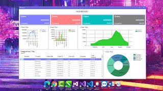 How to create a Fully Responsive Form Dashboard UI  C amp WinForms [upl. by Basham165]