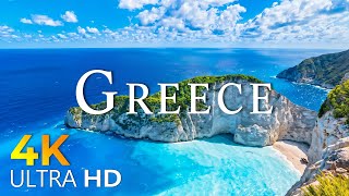 12 HOURS DRONE FILM quot GREECE in 4K quot  Relaxation Film 4K  beautiful places in the world 4k [upl. by Elleon]