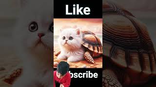 Kachhua Billi and kidtrendingviralvideoviralshorts🐢🐱 [upl. by Corri]