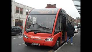 Optare Solo SR ExLondon OP34 amp OS20255 Centrebus 328 YJ13HJN on 3 Seen at Loughborough Baxter Gate [upl. by Laikeze]