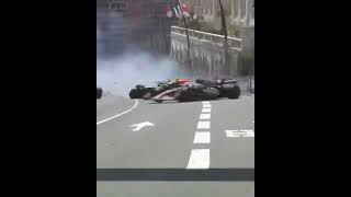 POV from both Sergio Perez amp Kevin Magnussen during the F1 crash at Monaco 👀 shorts [upl. by Alleyn]