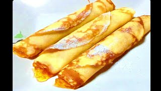 Austrian Jam Pancakesඔස්ට්‍රියාවේ පෑන් කේක්オーストリア風クレープPalatschikenපලාචින්කෙන්「パラチンケン」 [upl. by Mitchiner675]