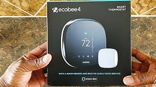 Ecobee4  Smart Thermostat  Alexa built in [upl. by Aicrop]