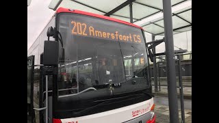 Lijn 202 van Vianen Lekbrug Oost naar Amersfoort CS en terug tot en met Soesterberg PampR  412021 [upl. by Netsyrc]