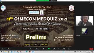 OSMECON MedQuiz 2021 Prelims [upl. by Tove]