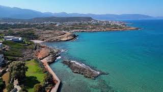 Sissi Beach and Vrachasi Bay Area  Sissi Crete DJI Mini 3 Pro [upl. by Dietz]