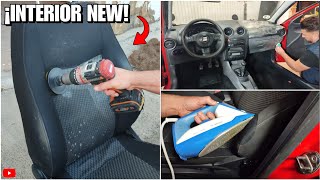 ✅Proyecto Seat Ibiza quot360000kmquot  Limpieza y restauración INTERIOR [upl. by Naujej]