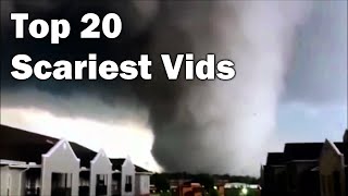 TOP 20 Scariest Tornado Videos Ever Recorded [upl. by Perkin]