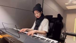 TWICE DAHYUN Covers  Piano on the day of snow 2023 [upl. by Harsho868]