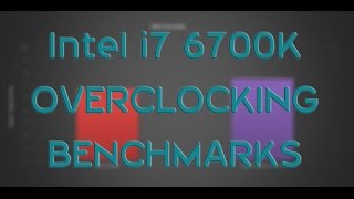 Intel i7 6700K stock vs oc OVERCLOCKING BENCHMARK  GAMING TEST amp REVIEW [upl. by Anigue]