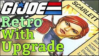 GIJoe Retro Scarlett with Upgrades [upl. by Misaq455]