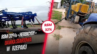 Rozładunek Rolmako na testy RSM 32  herbicydy doglebowe w uprawie rzepaku ozimego  Startowa N [upl. by Nylear]