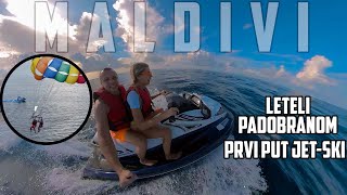 Letimo Padobranom i Prvi put vozimo Jet Ski na Maldivima  Ep7 [upl. by Ilehs]