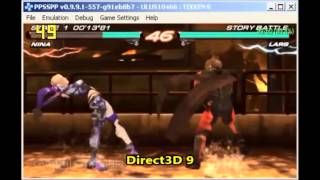 ppsspp Win32 OpenGL vs Direct3D9 Backend Benchmark Tekken 6 intel HD3000 [upl. by Melissa357]