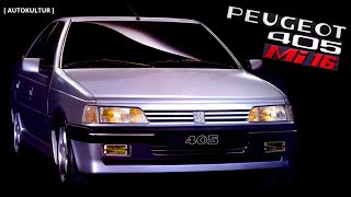 PEUGEOT 405 Mi16 Un Petit Truc en Plus AUTOKULTUR [upl. by Brana]